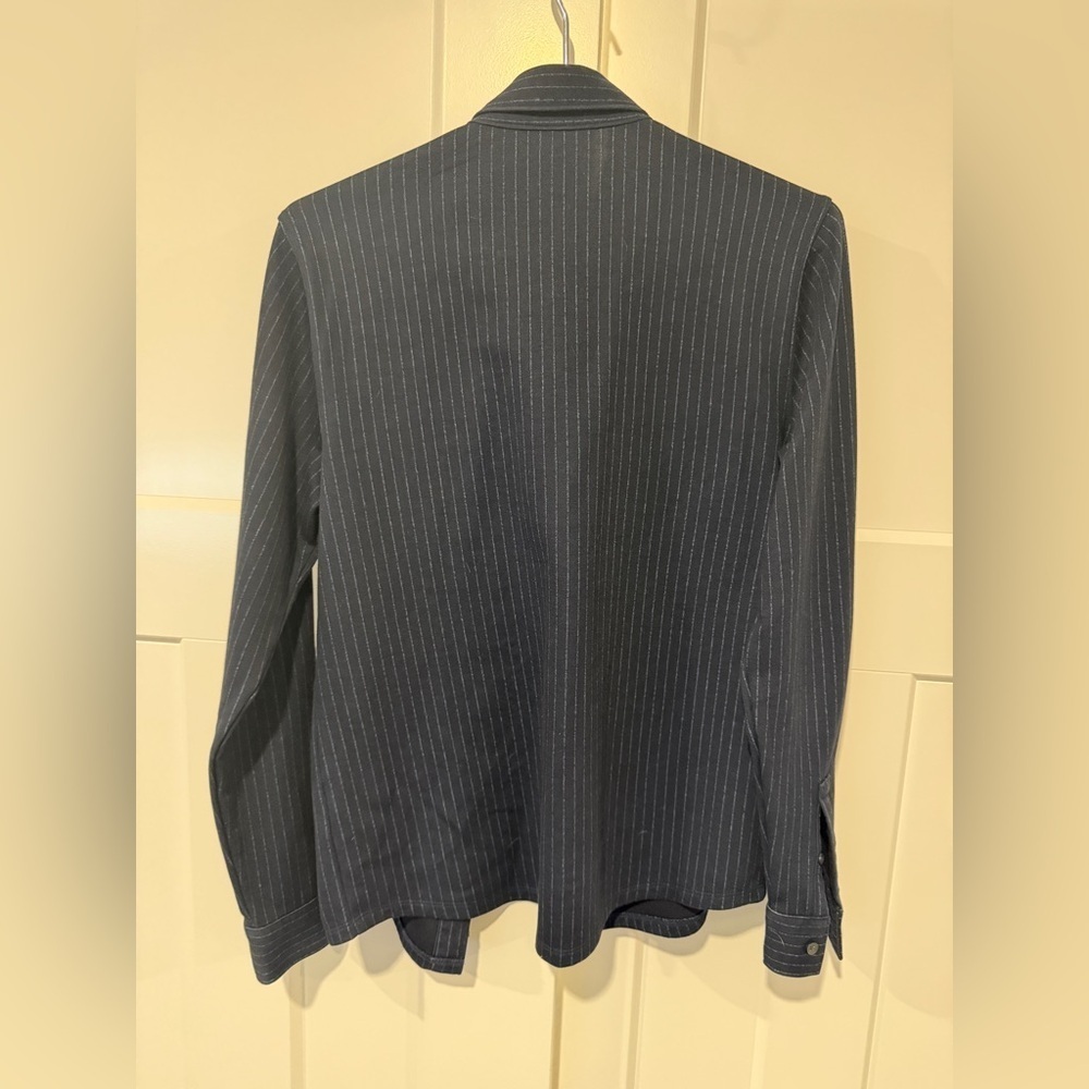Vince Navy Pinstripe Shirt - Picture 5 of 5